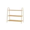 RENEESME Shoe Rack Independent Shoe Rack Wrought Iron Hollow Shoe Cabinet Storage Rack Kitchen Tableware Storage Rack Living Room Bedroom Rack Shoe Organizer Rack(D) view 1