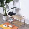 RENEESME Shoe Rack Independent Shoe Rack Wrought Iron Hollow Shoe Cabinet Storage Rack Kitchen Tableware Storage Rack Living Room Bedroom Rack Shoe Organizer Rack(D) view 2