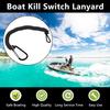 AFEISOL Boat Key Lanyard,Fit Most Marine Outboard,Black view 2