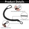 AFEISOL Boat Key Lanyard,Fit Most Marine Outboard,Black view 3