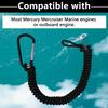 AFEISOL Boat Key Lanyard,Fit Most Marine Outboard,Black view 4