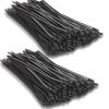 120 PCS 7.5 Inch Plastic Zip Ties with Screw Holes, Heavy Duty Mountable Cable Ties, UV Resistant Electrical Zip Ties for Indoor & Outdoor (Black) view 1