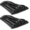 120 PCS 15 Inch Plastic Zip Ties with Screw Holes, Heavy Duty Mountable Cable Ties, UV Resistant Electrical Zip Ties for Indoor & Outdoor (Black) view 1