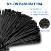 120 PCS 15 Inch Plastic Zip Ties with Screw Holes, Heavy Duty Mountable Cable Ties, UV Resistant Electrical Zip Ties for Indoor & Outdoor (Black) view 4