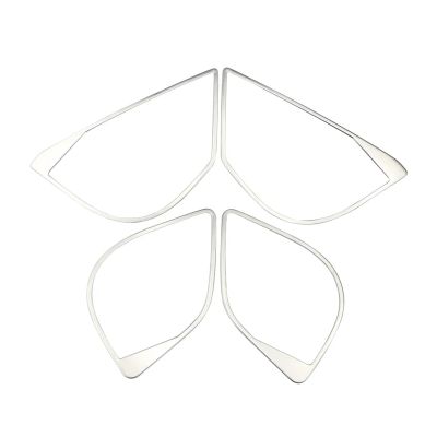 VNFEJEJR Car Inner Door Audio Circle Trim Fit for Toyota C-HR 2016-2022 Stainless Steel Speaker Loudspeaker Frame Cover Door Audio Speaker Cover