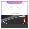 VNFEJEJR Car Inner Door Audio Circle Trim Fit for Toyota C-HR 2016-2022 Stainless Steel Speaker Loudspeaker Frame Cover Door Audio Speaker Cover view 2