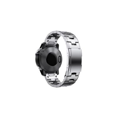 22mm 26mm Titanium Alloy Strap Fit for Garmin Fenix 7 7X Pro 6X / Tactix watchband Watch accessories(Silver,26mm)