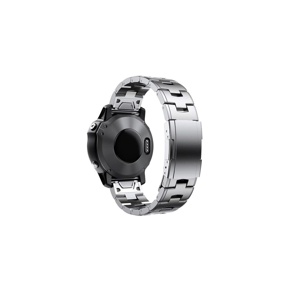 22mm 26mm Titanium Alloy Strap Fit for Garmin Fenix 7 7X Pro 6X / Tactix watchband Watch accessories(Silver,26mm)