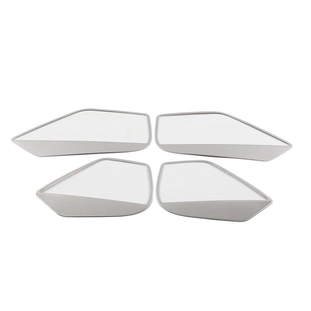 VNFEJEJR Fit for VW Fit for Arteon 2017-2020 Stainless Steel Interior Car Door Speaker Cover Trim 4pcs Car Styling Door Audio Speaker Cover(Silver)