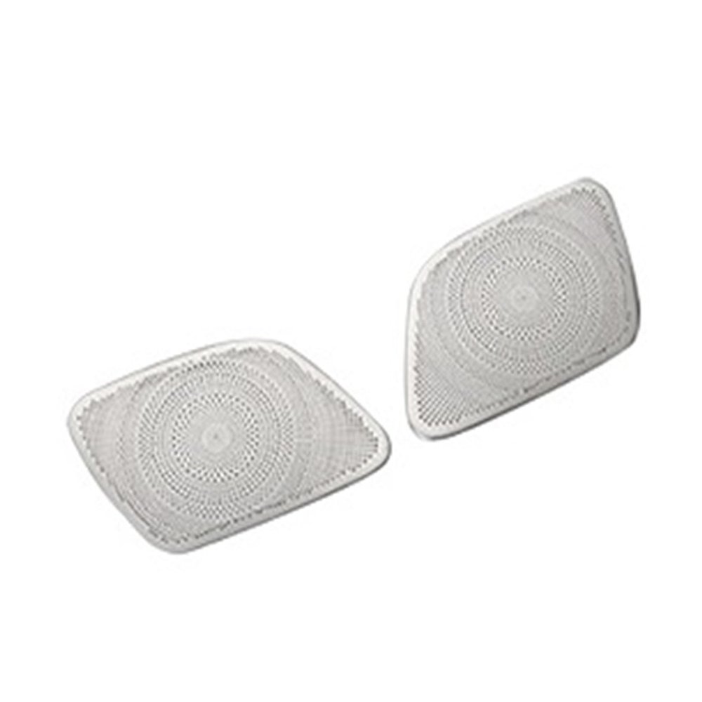 VNFEJEJR Car Styling Door Audio Speaker Decoration Cover Stickers Trim Fit for Audi A4 B8 2009-2016 Stainless Steel Interior Accessories Door Audio Speaker Cover(B Model Silver)