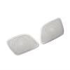 VNFEJEJR Car Styling Door Audio Speaker Decoration Cover Stickers Trim Fit for Audi A4 B8 2009-2016 Stainless Steel Interior Accessories Door Audio Speaker Cover(B Model Silver) view 1