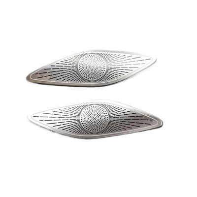 VNFEJEJR Car Styling Fit for Benz GLB Class X247 2019-2020 Interior Door Speaker Sticker Rear B Column Window Audio Speaker Cover Door Audio Speaker Cover(C Model Silver)