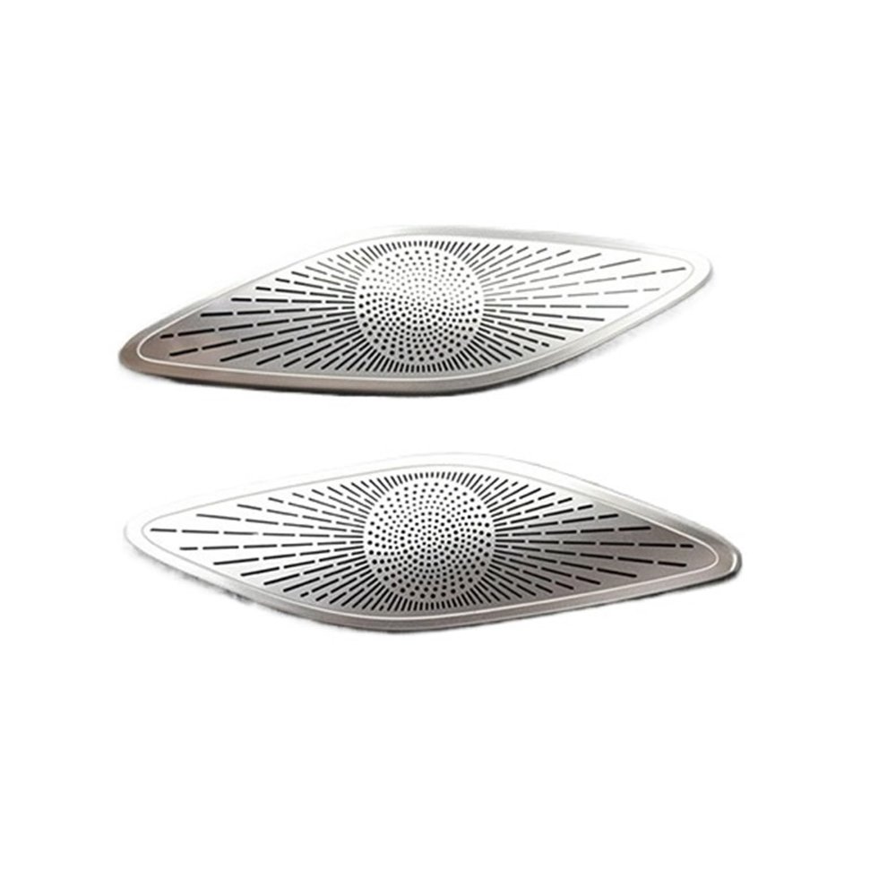 VNFEJEJR Car Styling Fit for Benz GLB Class X247 2019-2020 Interior Door Speaker Sticker Rear B Column Window Audio Speaker Cover Door Audio Speaker Cover(C Model Silver)