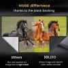 150 inch Projector Screen Upgraded- Black Backing, Straight Edges, Foldable, Washable and Wrinkle-Free - for Indoor Home Theater and Outdoor Cinema -White 16:9 by IOLIEO view 3