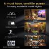 150 inch Projector Screen Upgraded- Black Backing, Straight Edges, Foldable, Washable and Wrinkle-Free - for Indoor Home Theater and Outdoor Cinema -White 16:9 by IOLIEO view 4
