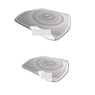 VNFEJEJR Loudspeaker Cover Stickers Trim Accessories LHD Fit for Benz W205 GLC C Class C180 C200 Car Styling Audio Speaker Door Audio Speaker Cover(Matte)