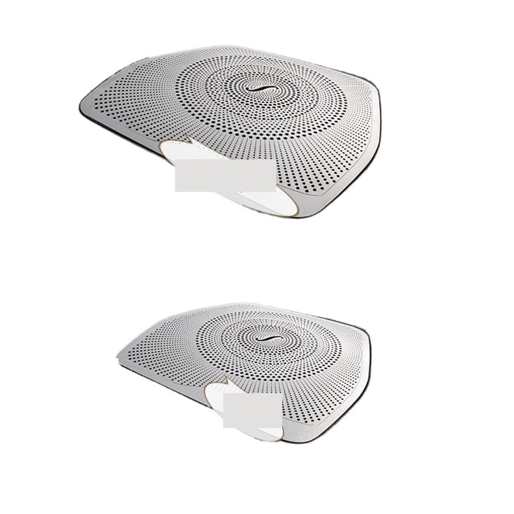 VNFEJEJR Loudspeaker Cover Stickers Trim Accessories LHD Fit for Benz W205 GLC C Class C180 C200 Car Styling Audio Speaker Door Audio Speaker Cover(Matte)