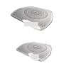 VNFEJEJR Loudspeaker Cover Stickers Trim Accessories LHD Fit for Benz W205 GLC C Class C180 C200 Car Styling Audio Speaker Door Audio Speaker Cover(Matte) view 1