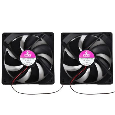 2pcs 120mm 120x25mm 12V Cooling Fan Replacement 4-pin Connector 1800PRM Cooling Radiator Ventilador PC