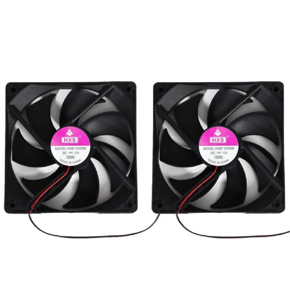 2pcs 120mm 120x25mm 12V Cooling Fan Replacement 4-pin Connector 1800PRM Cooling Radiator Ventilador PC