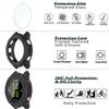[1+4Pack] Case with Tempered Glass Screen Protector Compatible with Garmin Forerunner 255/255 Music 46MM, Bumper Full Coverage Protective Soft Cases Face Cover for Forerunner 255 view 3