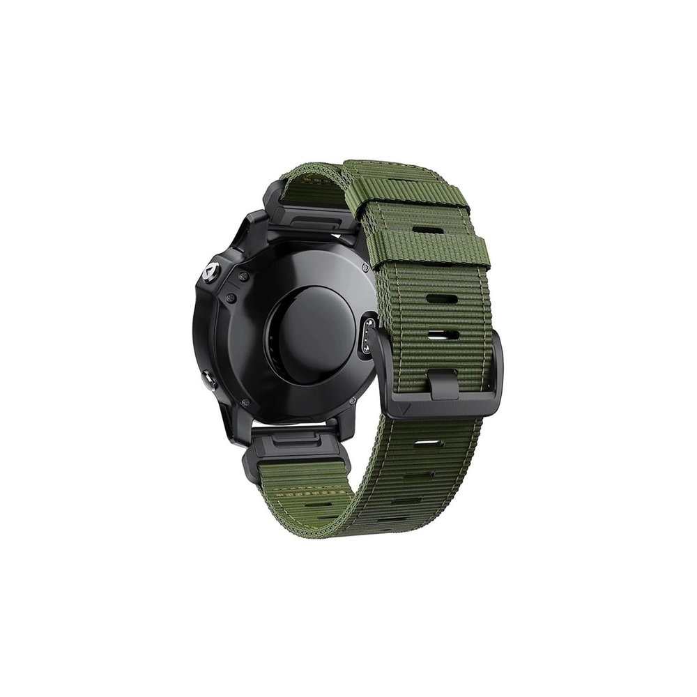 26mm 22mm Outdoor Sports Braided Nylon strap Fit for Garmin Fenix 7X 7 6 6X 5 5X/ Instinct 2X/ Mk2 G1/ Epix Gen 2/MARQ Watch Band(Army Green,22mm)