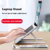 Aluminium Laptop Stand, Portable Adjustable Stand, Supports All Laptops up to 17.3", Black/White (White) view 2