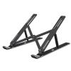 Aluminium Laptop Stand, Portable Adjustable Stand, Supports All Laptops up to 17.3", Black/White (Black) view 1