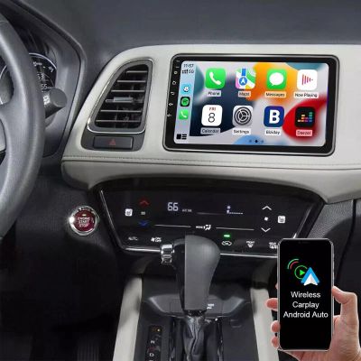 Car Radio Stereo for Honda Vezel XRV/HRV 2014-2019 9in Android 13 2GB+32GB MP5 Player Car WiFi for Carplay GPS Navigation Carplay Bluetooth,WiFi/FM/RDS Radio