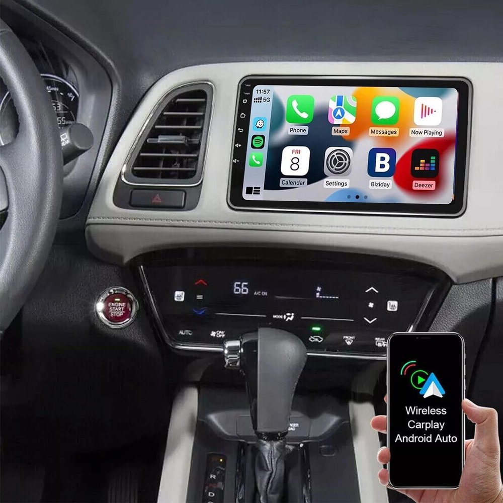 Car Radio Stereo for Honda Vezel XRV/HRV 2014-2019 9in Android 13 2GB+32GB MP5 Player Car WiFi for Carplay GPS Navigation Carplay Bluetooth,WiFi/FM/RDS Radio