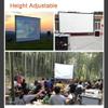 BIUBPW 300inch Movie Projector Screen Foldable Outdoor Projection Screen, 16:9 Home Theater Projector Screen Oversized Anti-Wrinkle Canvas for Backyard, Party(300"-16:9) view 2