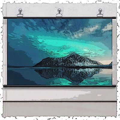 BIUBPW Portable Projector Screen 60in Manual Pull Down Projector Screen 16:9 4K HD Home Theater Projection Screen Indoor Mounting Movie Screens(60"(152cm)-4:3)