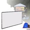 NILZA Outdoor Projector Screen Folding Projection Screen 50" 80" 120" 200" 250" Portable Projector Movie Screen for Camping/Office/Party/Double Sided Projection(84inch-16:9) view 1