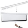 BIUBPW Retractable Projector Screen 60" 16:9 Manual Pull Down Projector Screen, Self-Locking Design, Wrinkle-Free Screen, Home/Classroom/Restaurant/Meeting(16:9-50inch) view 1