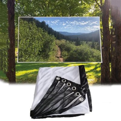 NILZA 50-250in Projector Screen 4K Movie Projector Screen 16:9 HD Foldable Projection Screen Anti-Crease Indoor/Outdoor Projector Curtain Portable Screen for Home/Party/Office(60inch-4:3)