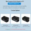Gigabit ETH PCIe Case for Raspberry Pi 5, with Dual HDMI Ports, Support Dual 4K Video Output, Aluminum Alloy Case with PCIe to Gigabit ETH Adapter, Support PCIe Extending to Gigabit Ethernet Port view 2