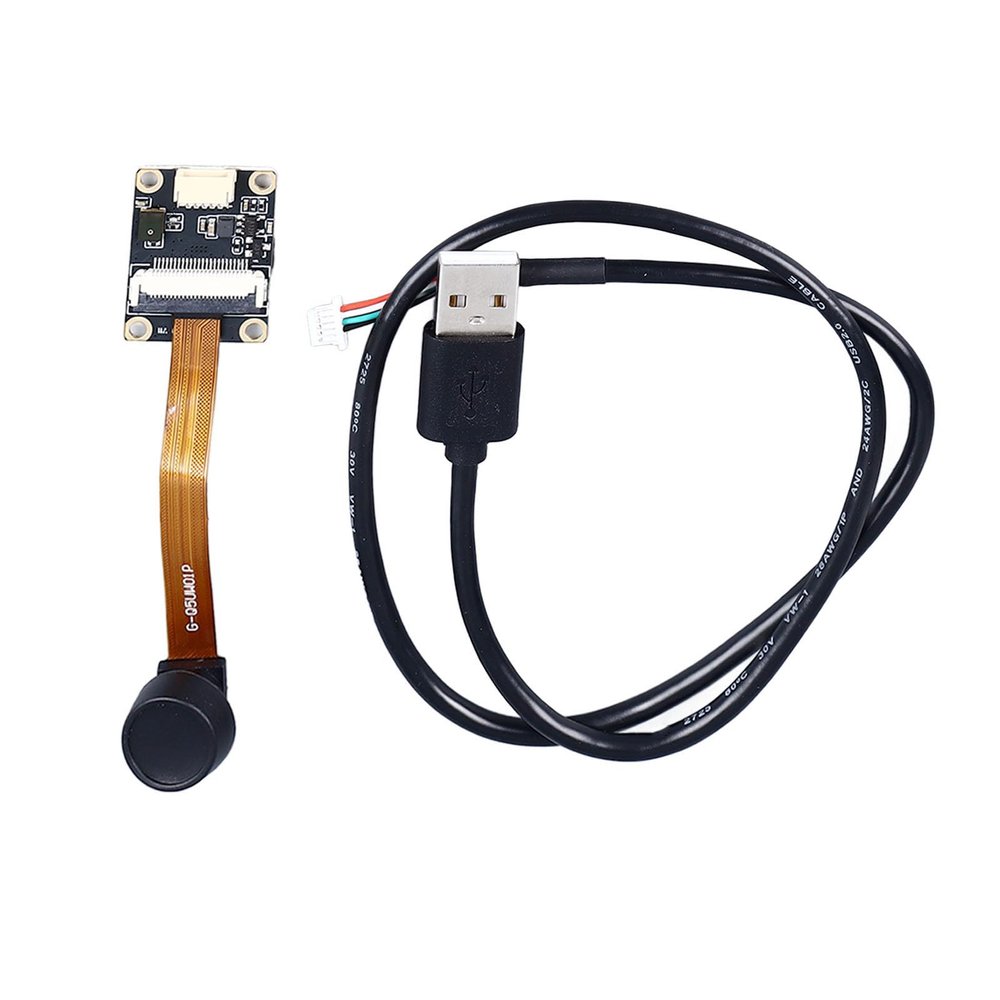 Brilluxa USB Camera Module, 5MP 2K OV5640 OTG Webcam Board, Fixed Focus 160 Wide Angle Lens with Microphone, Industrial USB Camera Sensor, PC Video Capture Module
