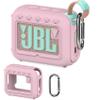 XEGIMOR Silicone Cover Case Compatible with JBL Go 4 Ultra Portable Bluetooth Speaker, Soft Skin Sleeve for JBL Go 4 Pro Sound Speaker Accessories(Pink Case) view 1