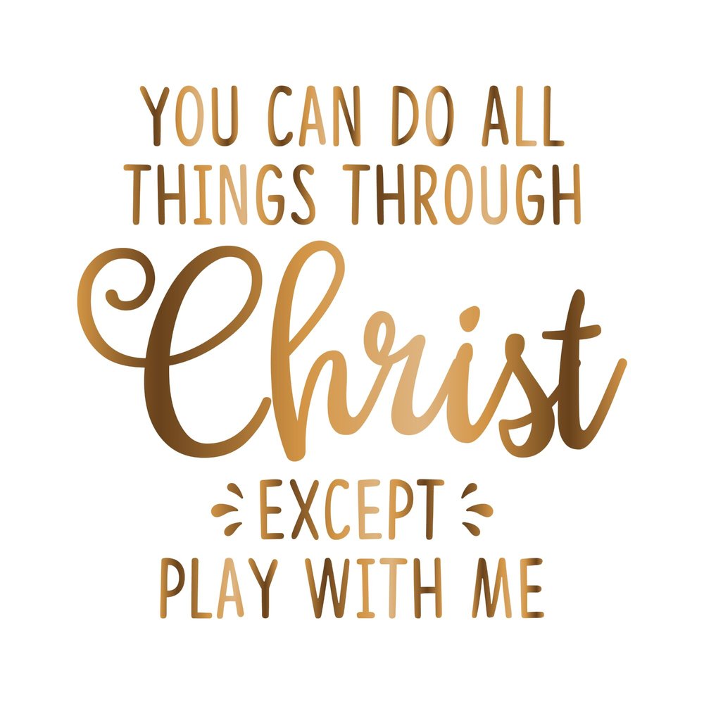 2 (Pieces) 3"and 5" Stickers n Decals You can do all things through Christ Waterproof Vinyl Decals for Cars, Trucks, Laptops, Phones, Windows etc