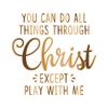 2 (Pieces) 3"and 5" Stickers n Decals You can do all things through Christ Waterproof Vinyl Decals for Cars, Trucks, Laptops, Phones, Windows etc view 1