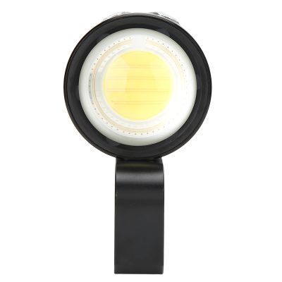 QX3 400LM LED Flashlight, Underwater Photography Video Diving Fill Light Torch, for Scuba Diving (Black)