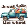 2 (Pieces) 3"and 5" Stickers n Decals - jesus take The wheel Waterproof Vinyl Decals for Cars, Trucks, Laptops, Phones, Windows etc view 1