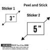 2 (Pieces) 3"and 5" Stickers n Decals - Fishers of Men Matt Waterproof Vinyl Decals for Cars, Trucks, Laptops, Phones, Windows etc view 2