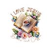 2 (Pieces) 3"and 5" Stickers n Decals - I Love Jesue Waterproof Vinyl Decals for Cars, Trucks, Laptops, Phones, Windows etc view 1