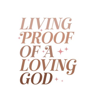 2 (Pieces) 3" and 5" Stickers n Decals - Living Proof of A Loving GOd Waterproof Vinyl Decals for Cars, Trucks, Laptops, Phones, Windows etc