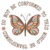 2 (Pieces) 3" and 5" Stickers n Decals - Do Not BER Conformed to This World Be Transformed -Waterproof Vinyl Decals for Cars, Trucks, Laptops, Phones, Windows etc view 1