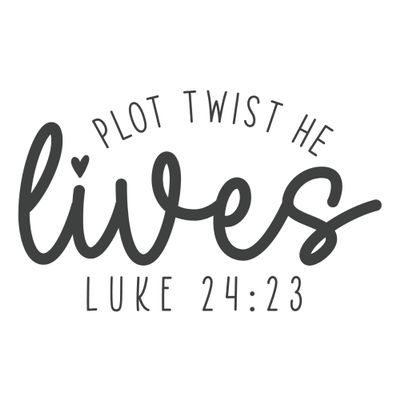 2 (Pieces) 3"and 5" Stickers n Decals Plot Twist He Lives -Waterproof Vinyl Decals for Cars, Trucks, Laptops, Phones, Windows etc