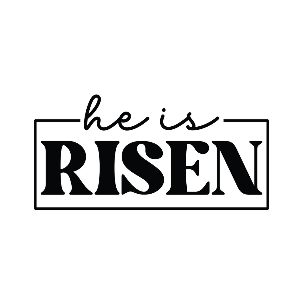 2 (Pieces) 3"and 5" Stickers n Decals - He Is-Risen -Waterproof Vinyl Decals for Cars, Trucks, Laptops, Phones, Windows etc