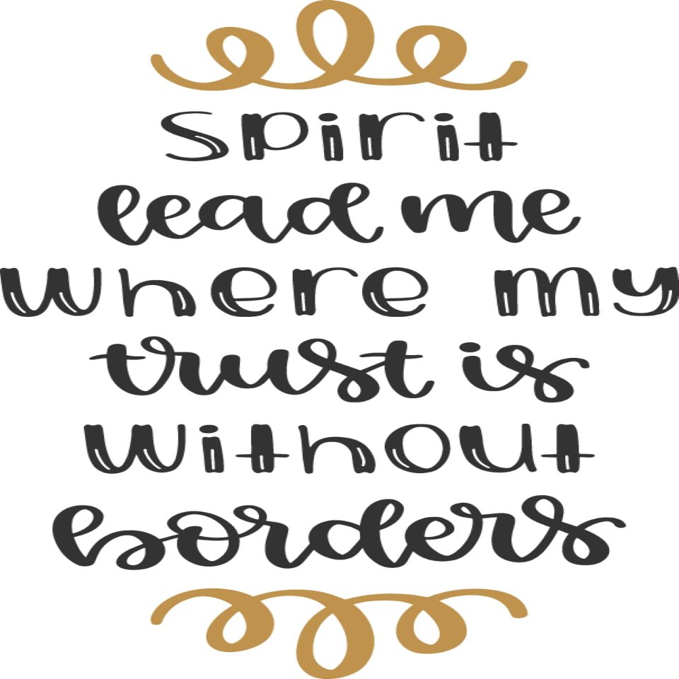 2 (Pieces) 3" and 5" Stickers n Decals Spirit Lead Me - Waterproof Vinyl Decals for Cars, Trucks, Laptops, Phones, Windows etc