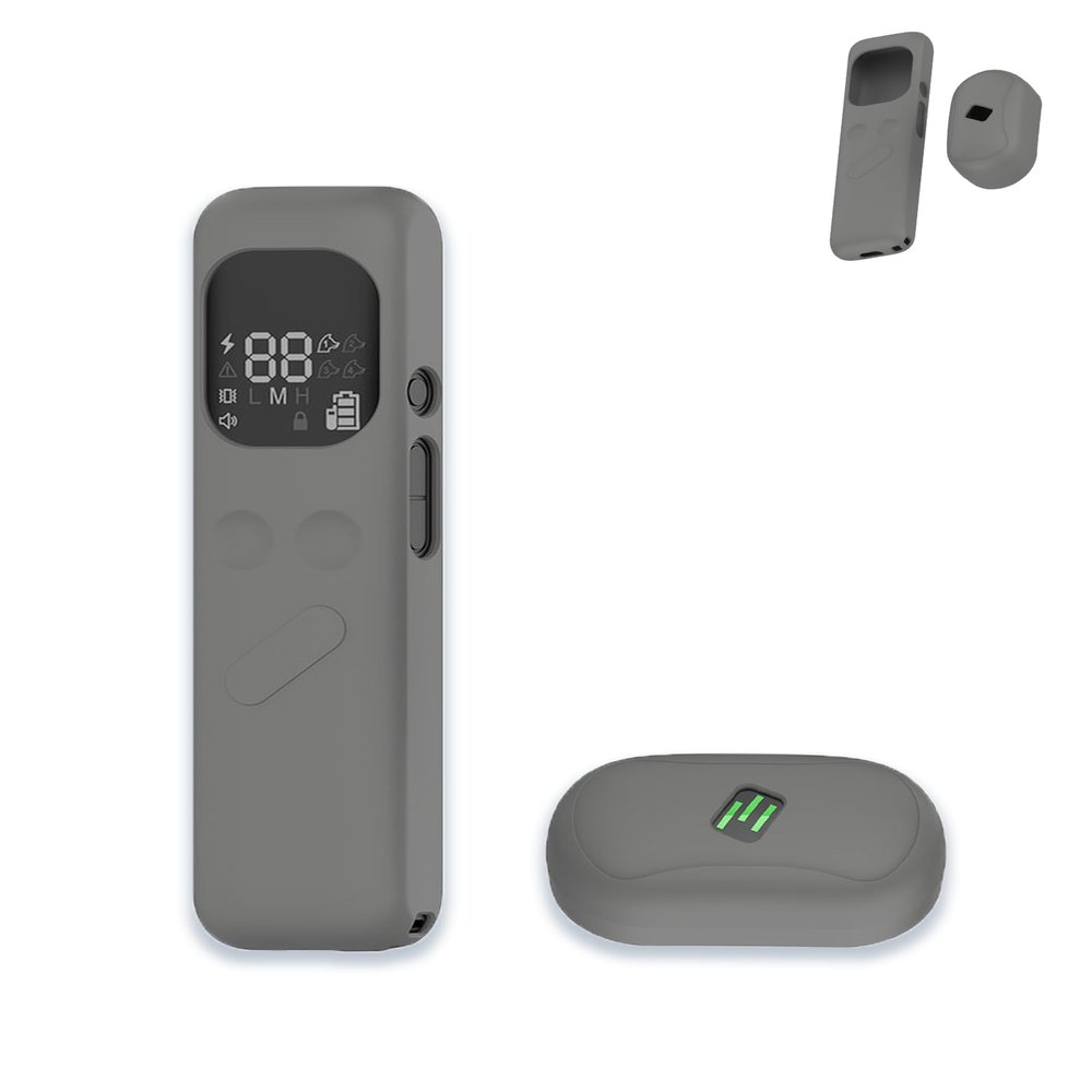 Case for Delupet DT-66 Dog Training Collar and Remote, Soft Silicone Protective Portable Scratch Shock ResistantGray